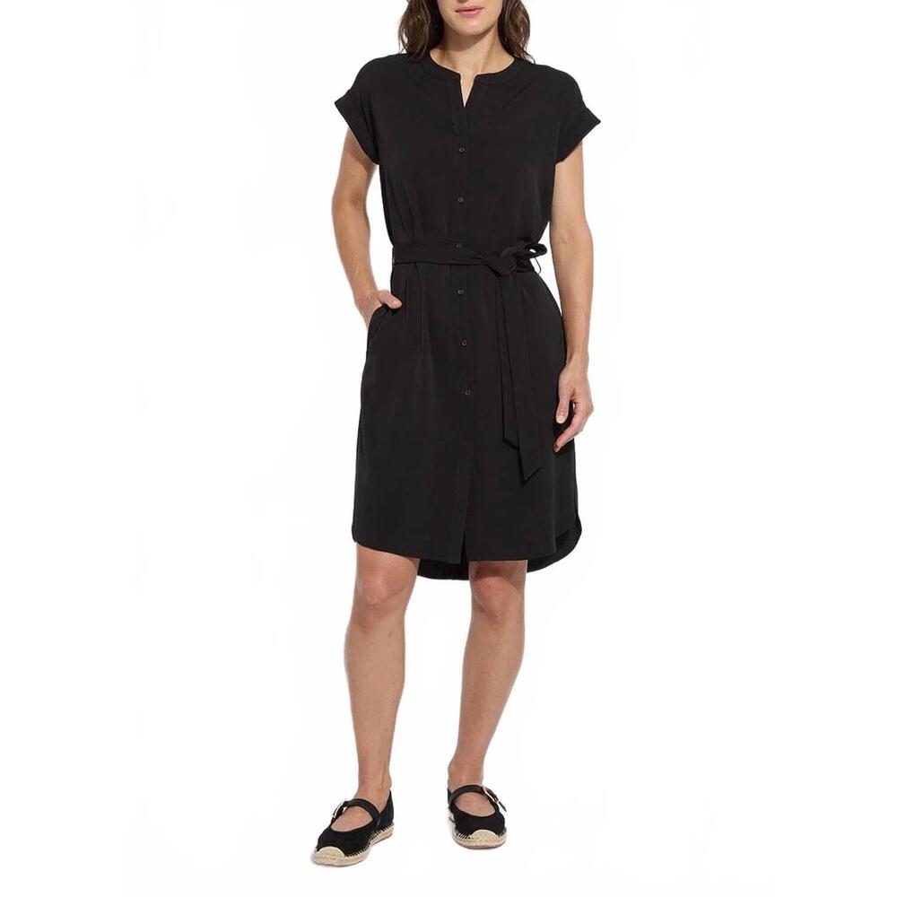 NEW LYSSE blakely pull on dress in black